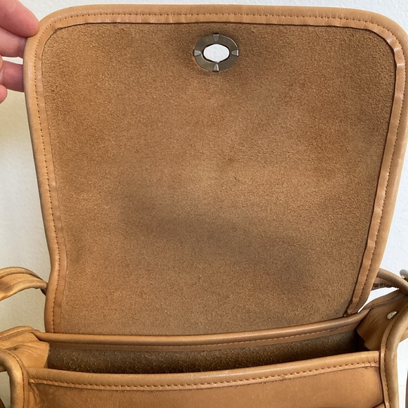 Coach Rambler's Legacy Vintage Tan Leather Shoulder Crossbody Bag 9061 - Picture 8 of 16